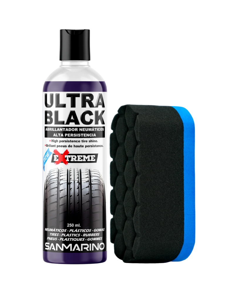 Ultra black | Abrillantador de neumáticos y plásticos
