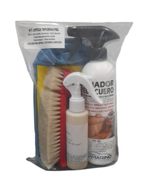 Kit de limpieza para tapicerías en piel