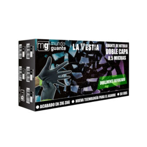 Guantes de nitrilo Doble capa (8,5 micras)