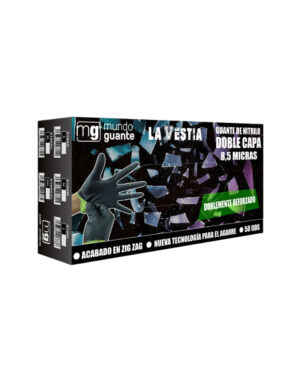 Guantes de nitrilo Doble capa (8,5 micras)
