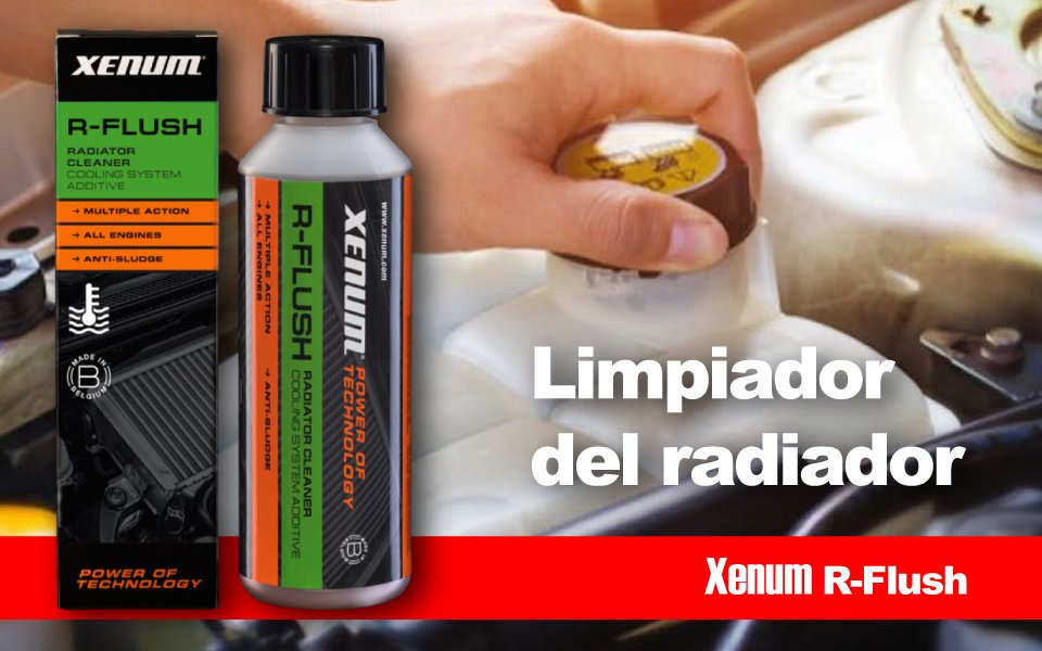 El Xenum R-Flush emplea una avanzada fórmula sin ácidos para actuar sobre los depósitos del sistema de refrigeración. Su fórmula contribuye a eliminar incrustaciones de cal, óxido, lodos y residuos aceitosos sin dañar mangueras, juntas ni metales como el aluminio o el cobre. Está diseñado para ser compatible con todos los refrigerantes y anticongelantes del mercado. También ayuda a mejorar el rendimiento de la calefacción del habitáculo al limpiar el núcleo del radiador correspondiente.